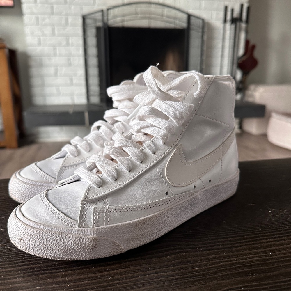 Nike Women’s White High-Top Sneakers - Classic Swoosh